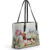 DachyCharm Sniff Joy Leather Tote Bag