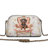 DachyCharm Royal Bloom Leather Crossbody Bag