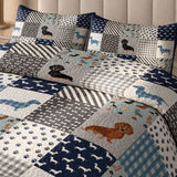 DachyCharm Dachshund Delight Quilt 3-Piece Set