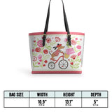 DachyCharm Je T’aime Bloom Leather Tote Bag