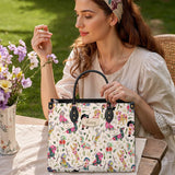 DachyCharm Floral Parade Personalized Leather Bag