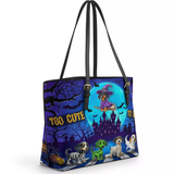 DachyCharm Too Cute To Spook Leather Tote Bag