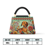 DachyCharm Wildflower Weenie Leather Satchel Bag