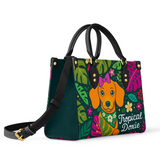 DachyCharm Tropical Doxie Leather Bag
