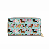 DachyCharm Doxie Garden Leather Wallet
