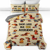DachyCharm Big Attitude Quilt 3-Piece Set