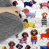 DachyCharm Dachshund Amazing Stylish Quilt 3-Piece Set