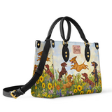 DachyCharm Wiener Bloomfield Personalized Leather Bag