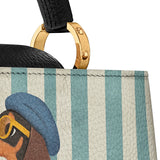 DachyCharm SAY BONJOUR Leather Satchel Bag