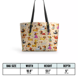 DachyCharm Spooky Parade Leather Tote Bag