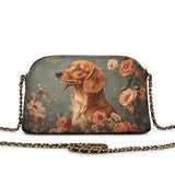 DachyCharm Mocha Bloom Leather Crossbody Bag