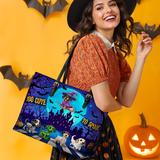 DachyCharm Too Cute To Spook Leather Tote Bag