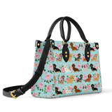 DachyCharm Doxie Garden Leather Bag