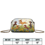 DachyCharm Wiener Bloomfield Leather Crossbody Bag