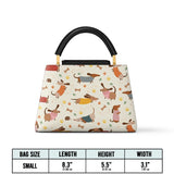 DachyCharm Doxie Whimsy Leather Satchel Bag