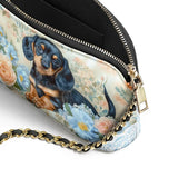 DachyCharm Blue Nest Leather Crossbody Bag