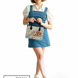 DachyCharm Peach Bloom Personalized Leather Bag