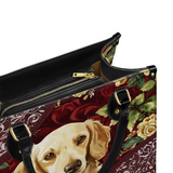 DachyCharm Velvet Pup Leather Bag