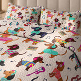DachyCharm Groovy Beats Quilt 3-Piece Set