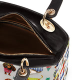 DachyCharm Doxie Holiday Lady Leather Bag