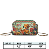 DachyCharm Wildflower Weenie Leather Crossbody Bag