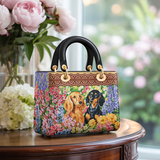 DachyCharm Bloom Buddies Lady Leather Bag