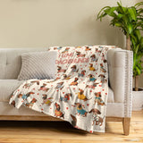 Dachycharm Dachshund Lovely Delight Fleece Blanket