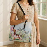 DachyCharm Sniff Joy Leather Tote Bag