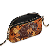 DachyCharm Autumn Pup Whisper Leather Crossbody Bag