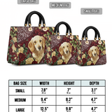 DachyCharm Velvet Pup Lady Leather Bag