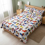 DachyCharm Dachshund Amazing Stylish Quilt 3-Piece Set