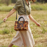 DachyCharm Autumn Pup Whisper Leather Bag