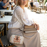 DachyCharm Royal Bloom Leather Crossbody Bag