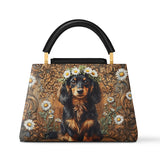 DachyCharm Daisy Crown Leather Satchel Bag