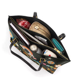 DachyCharm Groovy Doxie Vibes Leather Tote Bag