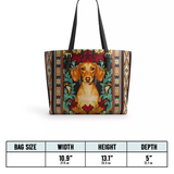DachyCharm Doxie Spirit Leather Tote Bag