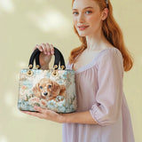 DachyCharm PEACH BLOOM PERSONALIZED Lady Leather Bag