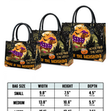 DachyCharm Witchy Warning Leather Bag