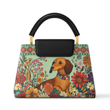 DachyCharm Wildflower Weenie Leather Satchel Bag