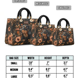 DachyCharm MIDNIGHT PETAL PERSONALIZED Lady Leather Bag