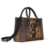 DachyCharm Rosewood Queen Personalized Leather Bag