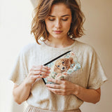 DachyCharm Peach Bloom Leather Wallet