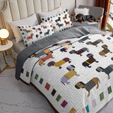 DachyCharm Paws and Patches Quilt 3-Piece Set