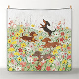 DachyCharm Spring Pup Joy Quilt 3-Piece Set