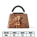 DachyCharm CARVED GRACE Leather Satchel Bag