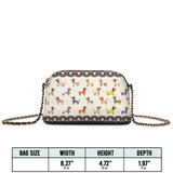 DachyCharm Doxie Parade Leather Crossbody Bag