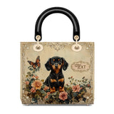 DachyCharm VINTAGE ROSE PERSONALIZED Lady Leather Bag