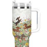 DachyCharm Happy Meadow Doxies Tumbler