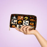 DachyCharm Witchy Doxie Night Leather Wallet