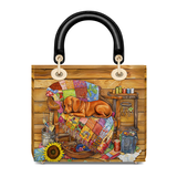 DachyCharm Patchwork Nap Lady Leather Bag